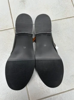 Lederschuhe Damen Schwarz