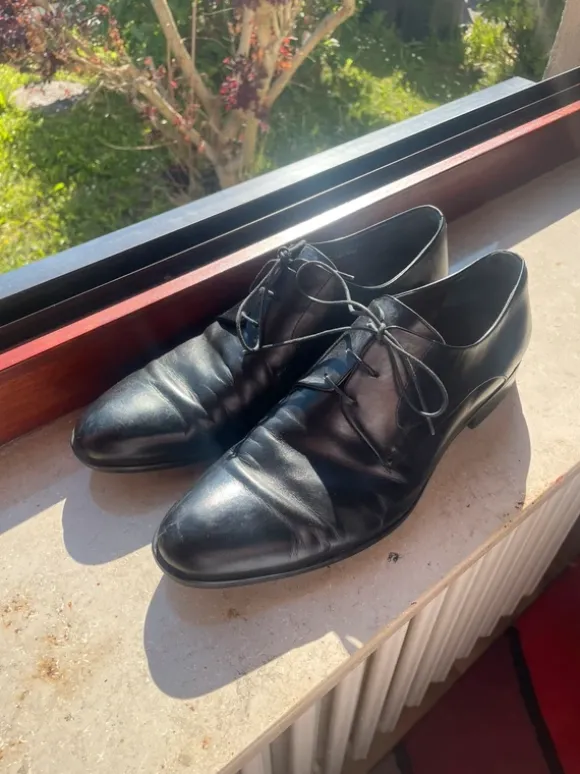 Lederschuhe Derby/Oxford Schwarz Anzugschuhe