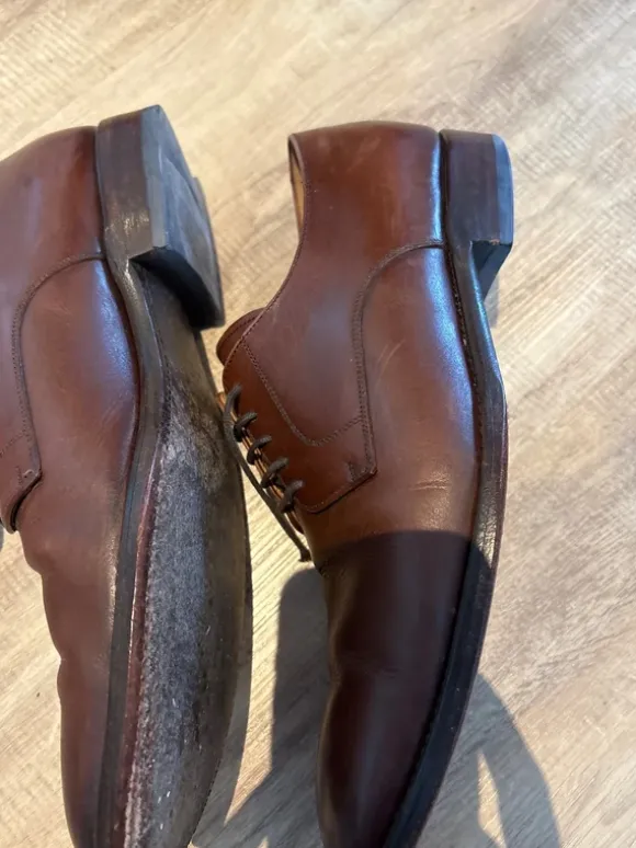 Lederschuhe im Rahmen genäht, Shoepassion Größe 9