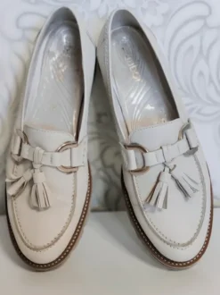 Lederschuhe von Gabor , Gr.39, Cremefarben