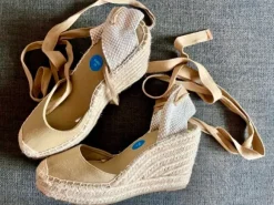 Lefties Keilabsatz Espadrilles Olive Khaki Gr. 39 Spanien Sommer Damenschuhe neu