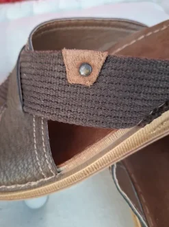Leren heren slipper