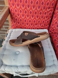 Leren heren slipper