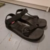 Levi’s black strap sandals