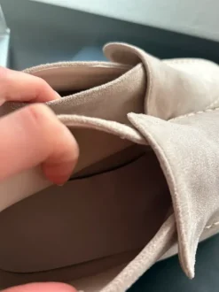 Loafer Mokassins Halbschuhe Sommerschuhe Rose beige rosa Wildleder Velours flach damen herren