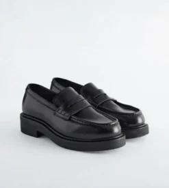 Loafers leer zwart & Other Stories 37