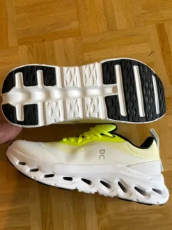 LOEWE x On Running Cloudtilt 2.0 sneakers in white / fluorescent green, size 43. New and unworn.