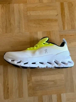LOEWE x On Running Cloudtilt 2.0 sneakers in white / fluorescent green, size 43. New and unworn.