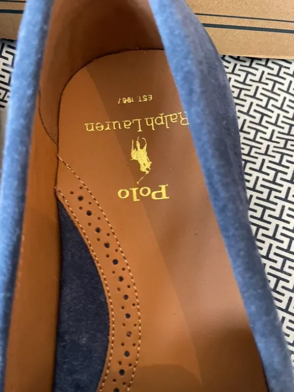 Luxus designer polo ralph lauren reynold driver shoe mocassin loafer schuhe 42 8