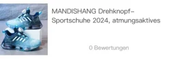Mandishang Drehverschlussknopf Schuhe blau Gr 37 super Zustand