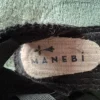 Manebi zwarte espadrilles maat 39