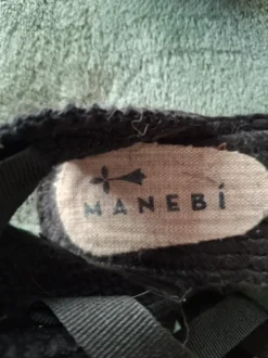 Manebi zwarte espadrilles maat 39