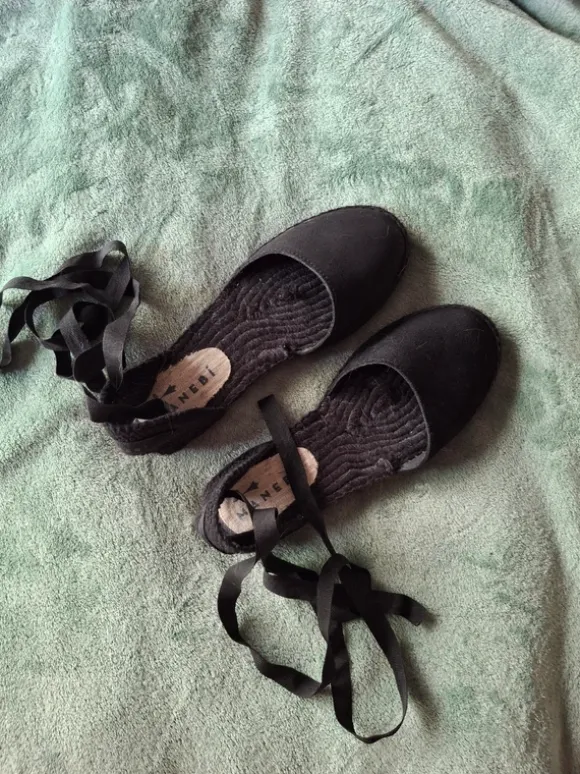 Manebi zwarte espadrilles maat 39
