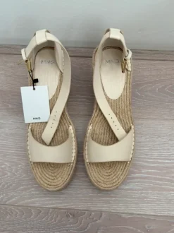 Mango cream, wedge espadrilles - size 41 (new)
