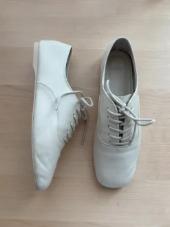 Mango derbies lace up shoes Calf Leather Ecru Creme