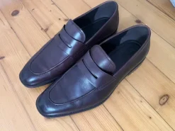 Mango Echtleder Loafer braun