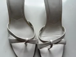 Mango kitten heels Sandalen weiß
