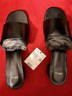 Mango Pantolette schwarz Größe 39