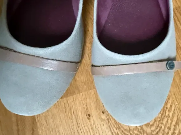 Marc O’Polo Ballerinas aus beigem Wildleder, Größe 37 (UK 4)