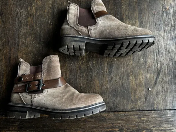 Marco Tozzi Chelsea Boots Stiefeletten braun beige Gr. 37