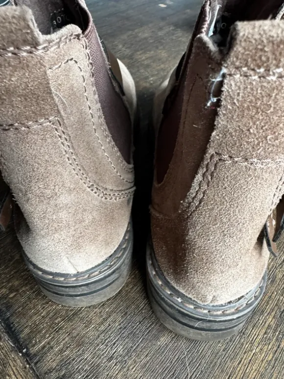 Marco Tozzi Chelsea Boots Stiefeletten braun beige Gr. 37