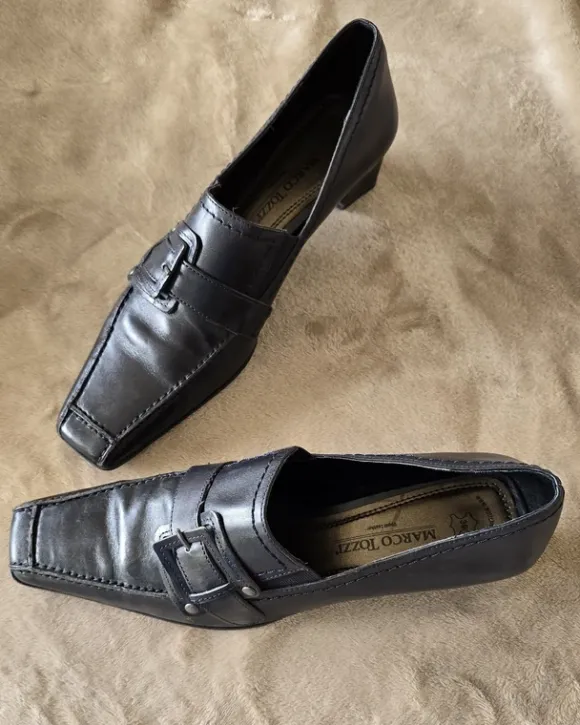 Marco Tozzi Hochfront-Pumps, schwarz, Gr. 39