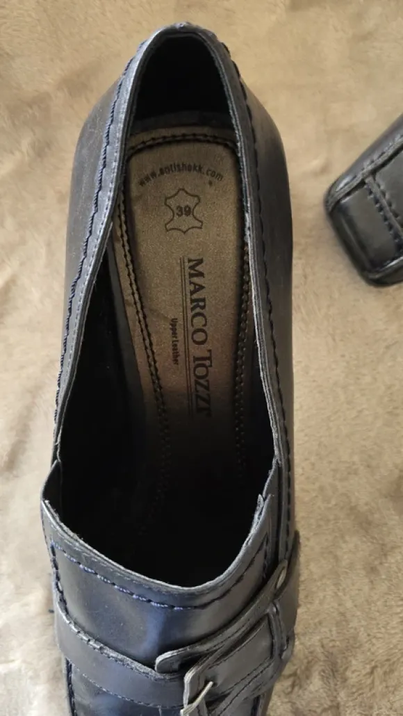 Marco Tozzi Hochfront-Pumps, schwarz, Gr. 39