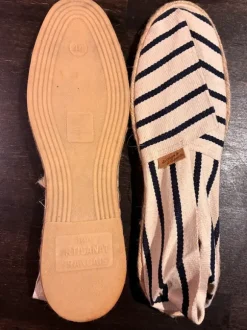 Marineblaue Espadrilles der Marke La Maison de l'Espadrille