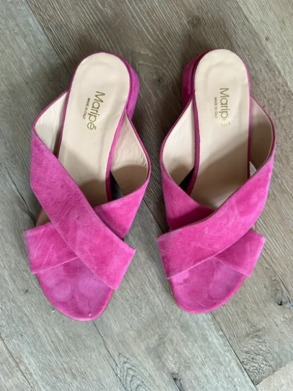 Maripe Pinke Leder Sandalen 38 neu