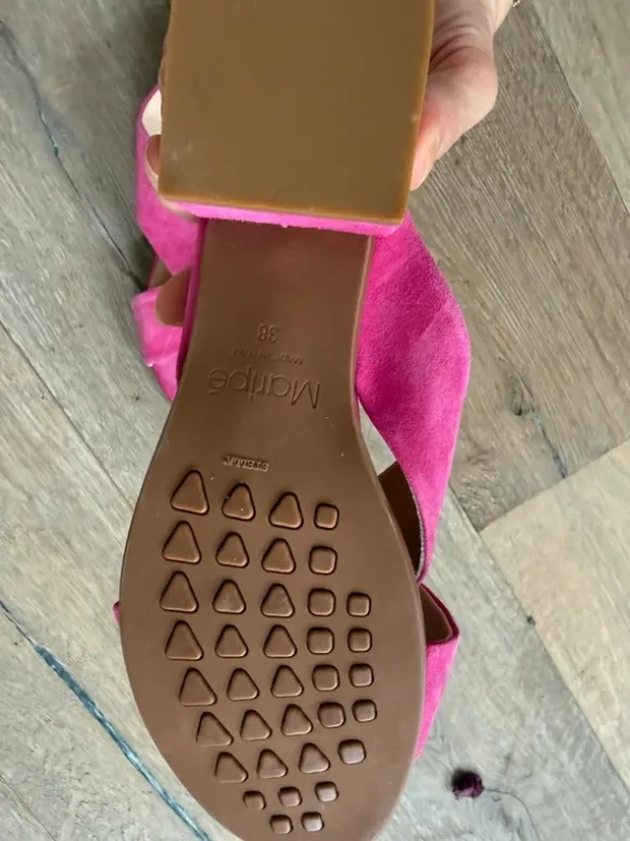 Maripe Pinke Leder Sandalen 38 neu