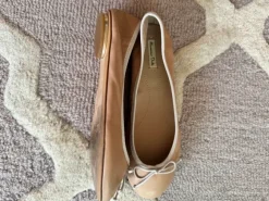 Massimo Dutti Ballerina Echtleder - Made in Spain - nude/braun - TOP - Größe 36
