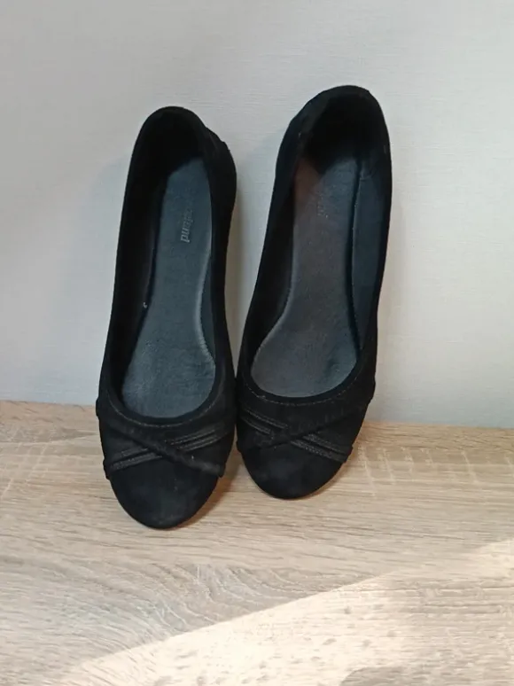 Mädchen Ballerina Sommerschuhe schwarz festlich schick 37 graceland