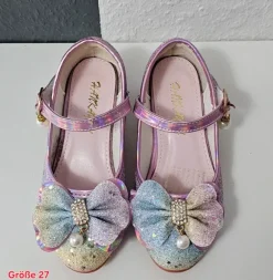Mädchen Größe 27 Schicke Ballerinas Absatzschuhe