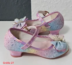 Mädchen Größe 27 Schicke Ballerinas Absatzschuhe