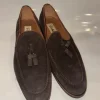 Men’s Real Leather Tassel Loafers Brown Smart Shoes NEW | Vinted
