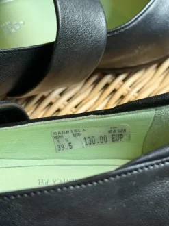 Mephisto Gabriela Mary Jane Ballerinas / Flats aus schwarzem Leder