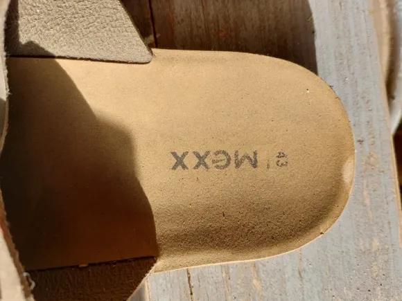 Mexx leren teenslippers/sandalen