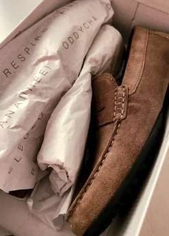 Mocassins en daim taille 43