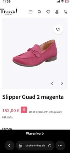 Mokassins pink Think! 40