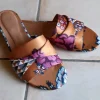 Mules en tissus