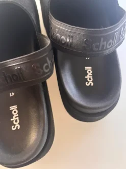 Mules noir Scholl plateforme comme neuves