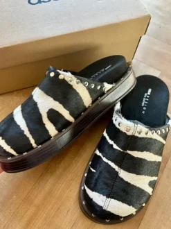 Mules Pantoletten Clogs Gr. 39 Echtleder