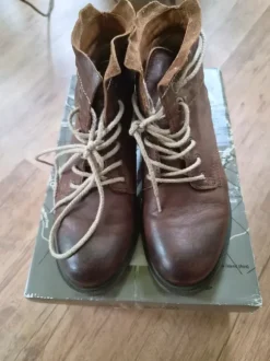Napapijri , Damen Boots, Brauner Boots, Schnurschuhe, Gr.36 Leder Boots, Stiefeletten, Lederschuhe!