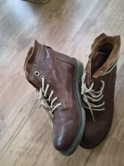 Napapijri , Damen Boots, Brauner Boots, Schnurschuhe, Gr.36 Leder Boots, Stiefeletten, Lederschuhe!