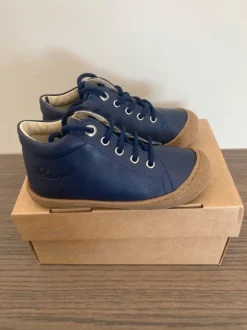 Naturino Coco Cocoon Nappa Spazz Sneaker Halbschuhe Schnürschuhe Blau 24 NEU