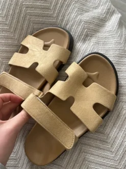 Neu Schlappen Beige