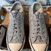 Nieuw! Zilveren gehaakte Converse All Star maat 37 zilveren lage Converse maat 37