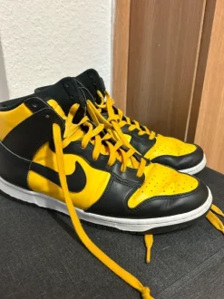 Nike Dunk High Goldenrod Sneaker Gelb Schwarz Größe 45