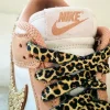 Nike Dunk Low mit Strasssteinen & Leo Schnürsenkel, Unikat, Einzelstück