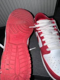 Nike Dunk Low Rot/Weiß – guter Zustand – Größe 43